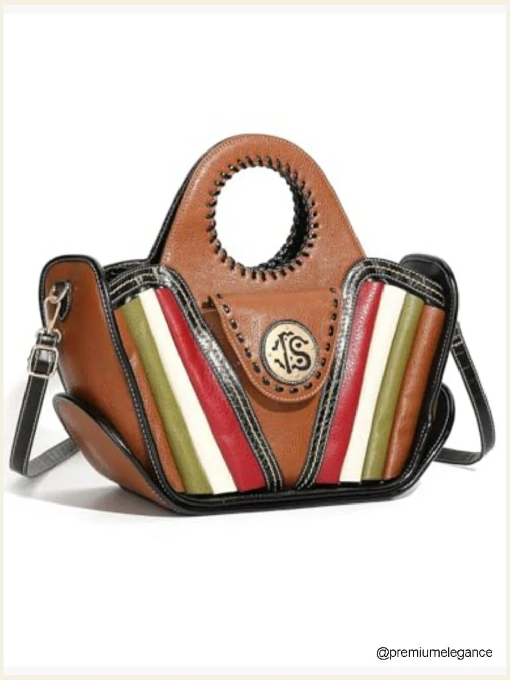 Large Capacity Faux Leather Top Handle Crossbody Handbag Set with Wallet